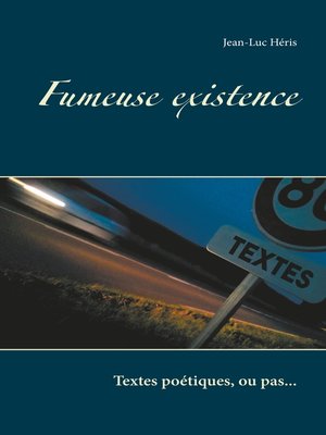 cover image of Fumeuse existence